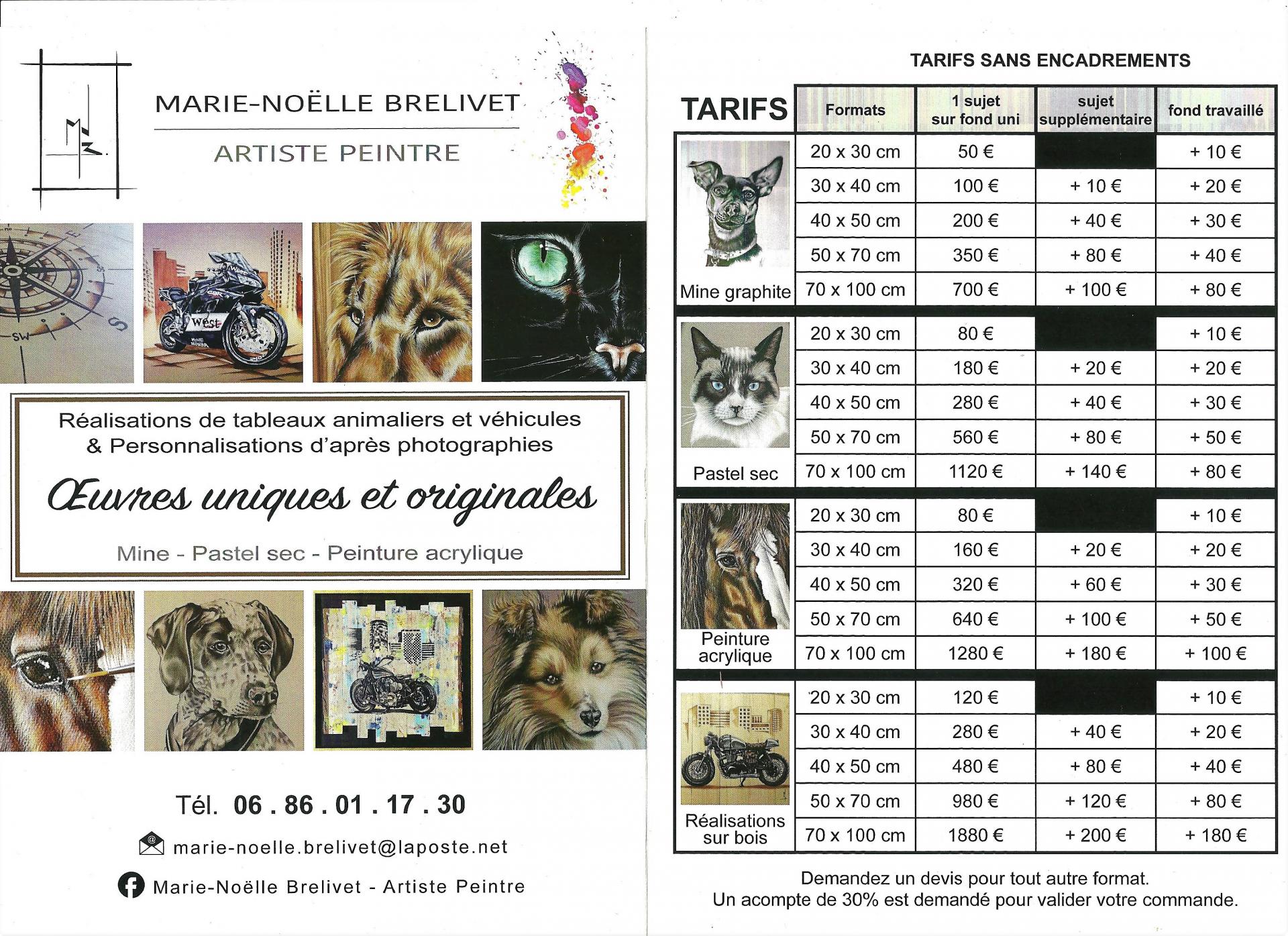 Tarifs 2019